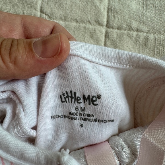 Little Me Strawberry Romper with Ruffle 3-6 months - Picture 3 of 6